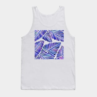 Indigo Banana Leaves Tank Top